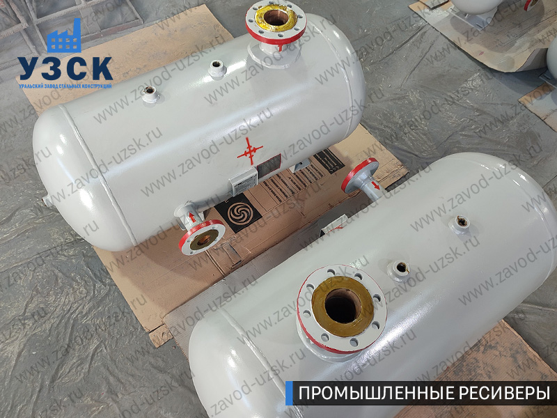 фотография промышленных ресиверовдля газа Брянск